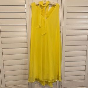 Yellow sleeveless dress